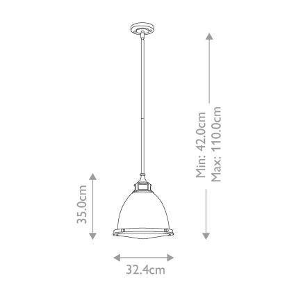 Hinkley - Lestenec na drogu AMELIA 1xE27/60W/230V bron