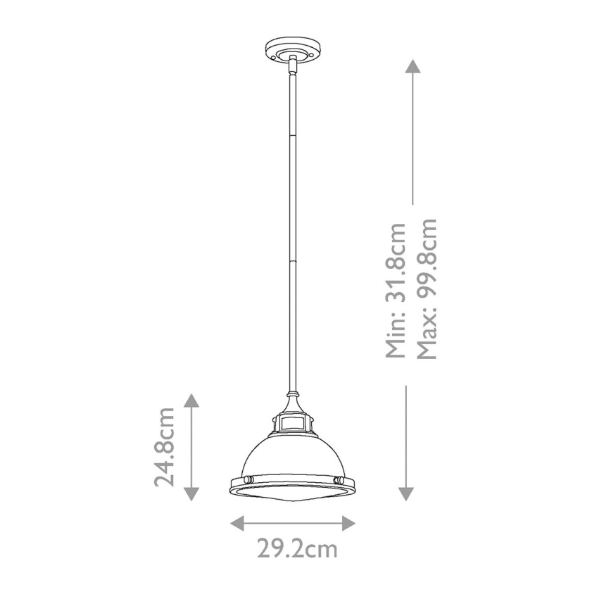 Hinkley - Lestenec na drogu AMELIA 1xE27/60W/230V sijajni krom