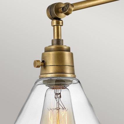 Hinkley - Stenska svetilka ARTI 1xE27/60W/230V medenina