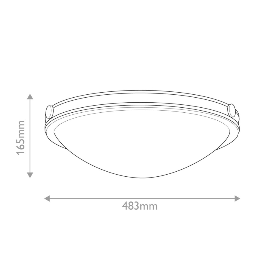 Hinkley - Stropna svetilka COLLIER 3xE27/40W/230V premer 48,3 cm črna