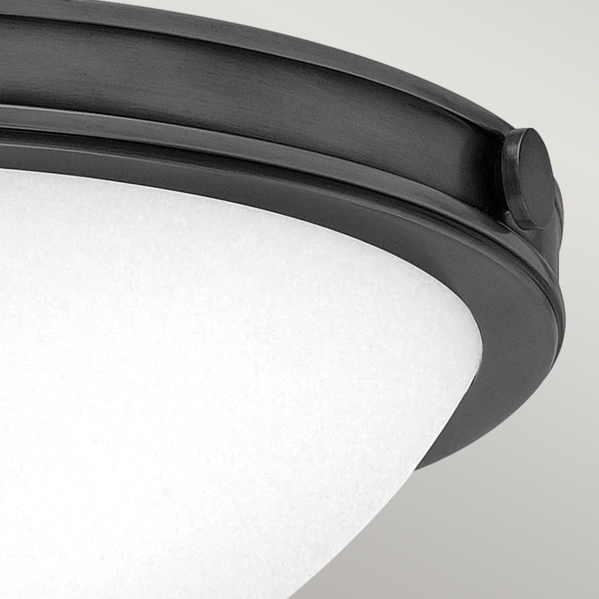 Hinkley - Stropna svetilka COLLIER 2xE27/40W/230V premer 34,6 cm črna