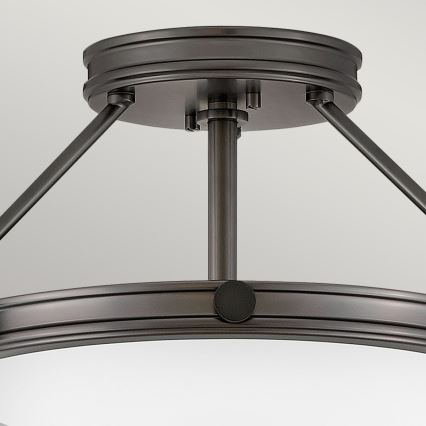 Hinkley - Pritrjena stropna svetilka COLLIER 3xE14/40W/230V, premer 41,7 cm, črna