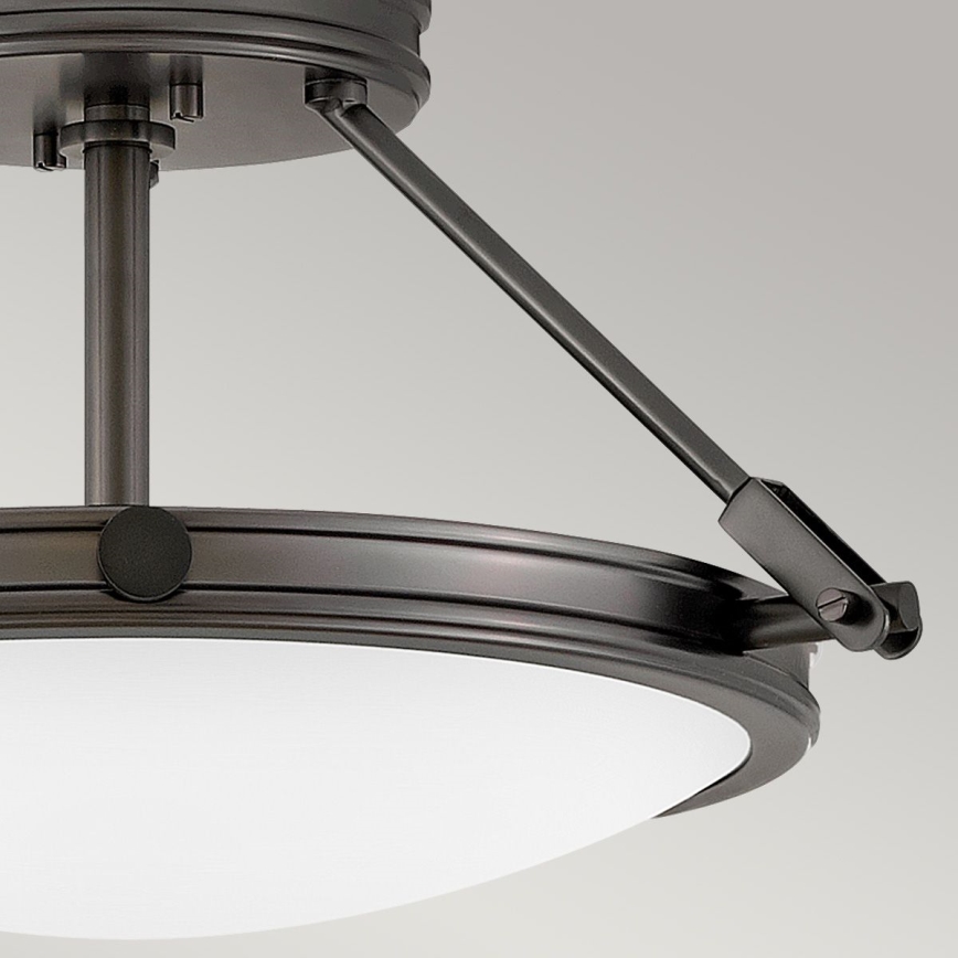 Hinkley - Pritrjena stropna svetilka COLLIER 3xE14/40W/230V, premer 41,7 cm, črna