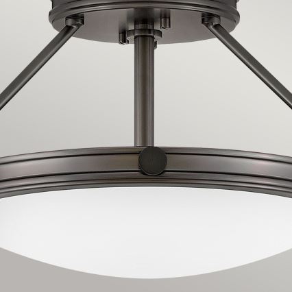 Hinkley - Pritrjena stropna svetilka COLLIER 3xE14/40W/230V, premer 41,7 cm, črna