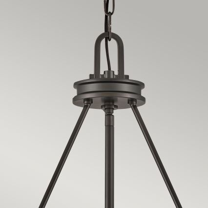 Hinkley - Lestenec na verigi COLLIER 5xE27/40W/230V, premer 68,5 cm, črna