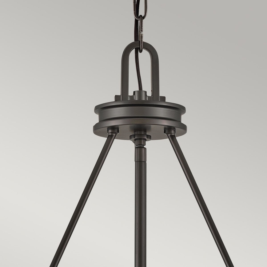 Hinkley - Lestenec na verigi COLLIER 5xE27/40W/230V, premer 68,5 cm, črna