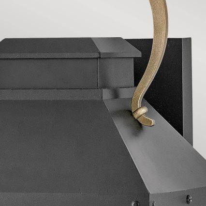 Hinkley - Zunanja stenska svetilka DAWSON M 1xE27/60W/230V IP44 črna