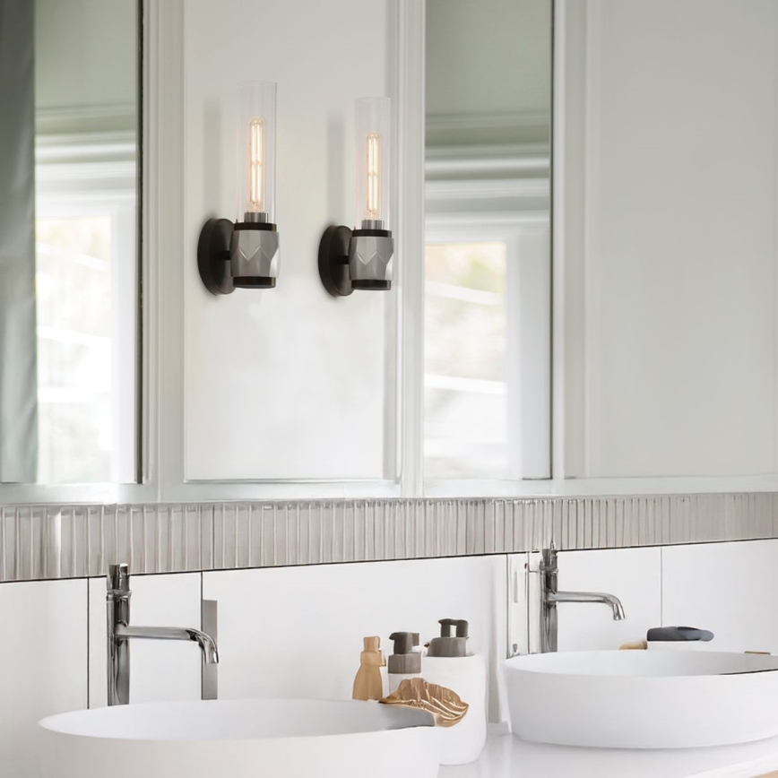 Hinkley - Kopalniško stensko svetilo ELLISON 1xE27/40W/230V IP44 črna