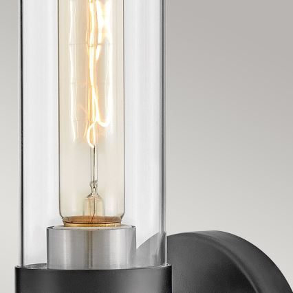 Hinkley - Kopalniško stensko svetilo ELLISON 1xE27/40W/230V IP44 črna