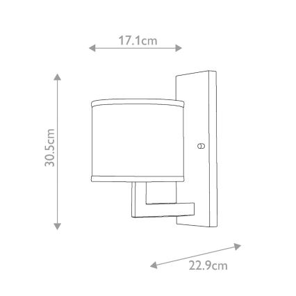 Hinkley - Stensko svetilo HAMPTON 1xE27/60W/230V zlato