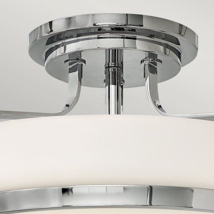 Hinkley - Pritrdljiv stropni lestenec HARPER 3xE27/60W/230V, premer 45,6 cm, sijajni krom