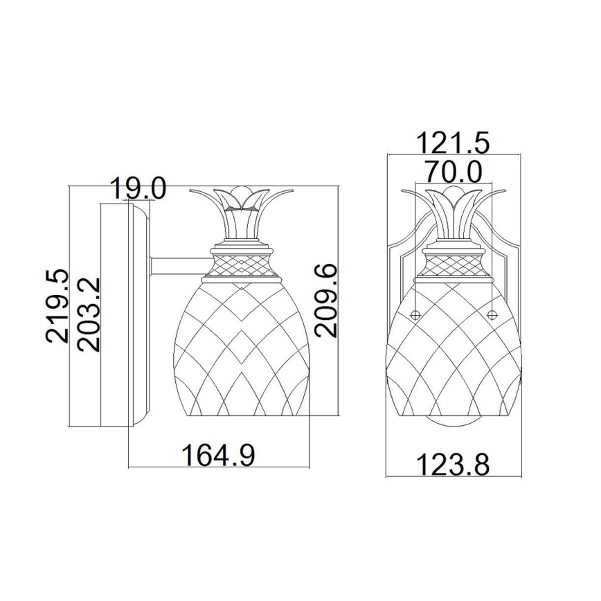 Hinkley - LED Kopalniška stenska svetilka PLANTATION 1xG9/3W/230V IP44 mat krom