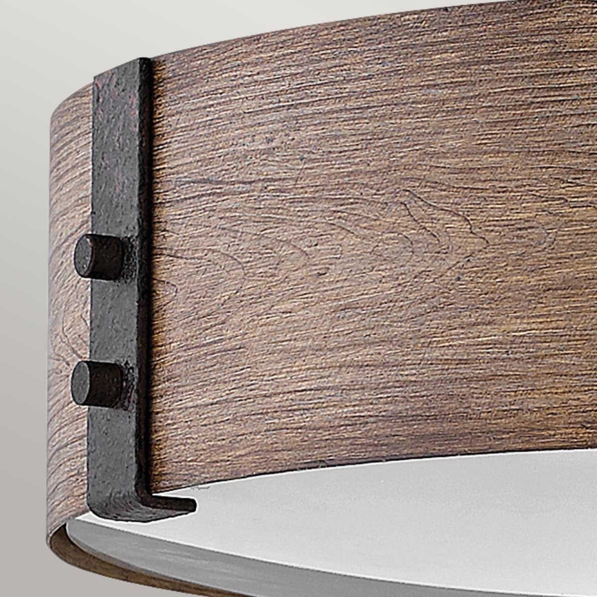 Hinkley - stropna svetilka SAWYER 3xE14/40W/230V pr. 38 cm redwood/rjava