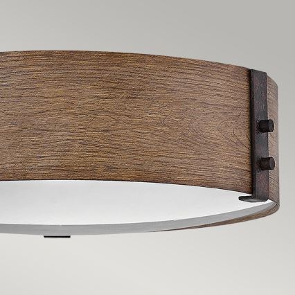 Hinkley - stropna svetilka SAWYER 3xE14/40W/230V pr. 38 cm redwood/rjava