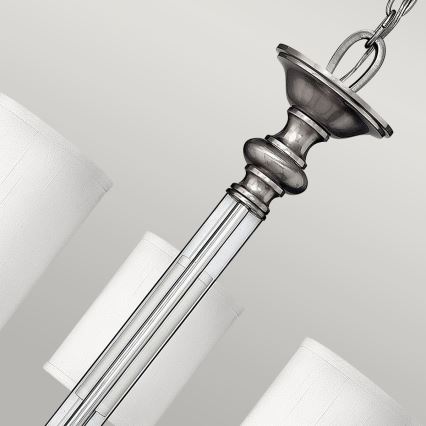 Hinkley - Lestenec na verigi SUSSEX 5xE14/40W/230V matiran krom