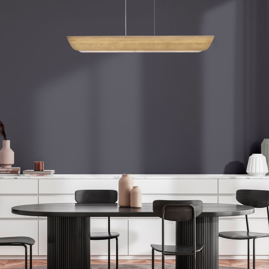 Hinkley - LED lestenec na kablu ARCO LED/43W/230V 3000K zlati