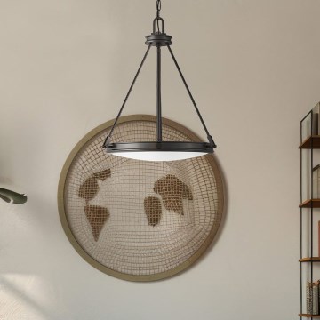 Hinkley - Lestenec na verigi COLLIER 4xE14/40W/230V premer 54,3 cm črna