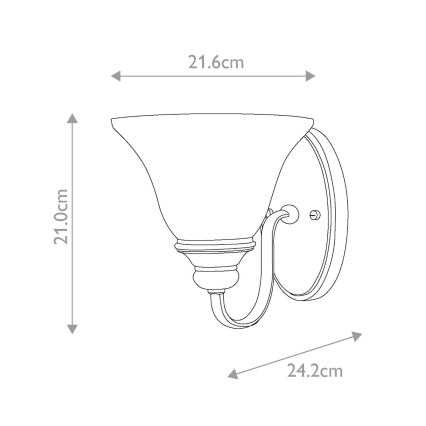 Hinkley - Stenska luč CELLO 1xE27/60W/230V