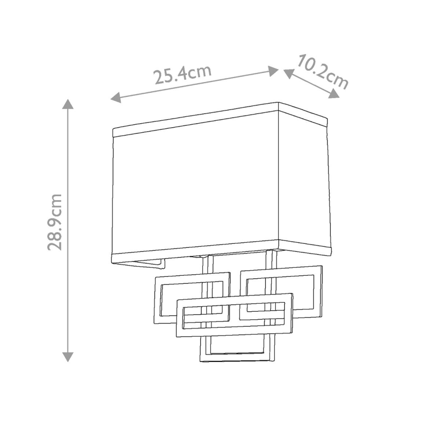 Hinkley - Stenska svetilka LANZA 2xE14/60W/230V medenina