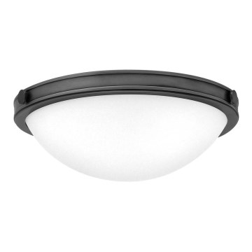 Hinkley - Stropna svetilka COLLIER 2xE27/40W/230V premer 34,6 cm črna