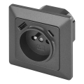 Hišna vtičnica z USB-A+USB-C, francoski tip, 250V/16A, antracit
