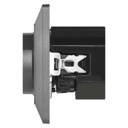 Hišna vtičnica z USB-A+USB-C, francoski tip, 250V/16A, antracit