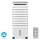 Hladilec zraka 65W/230V Wi-Fi Tuya bela + Daljinski upravljalnik