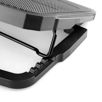 Hladilna podloga za prenosnik 4x ventilator 2xUSB črna