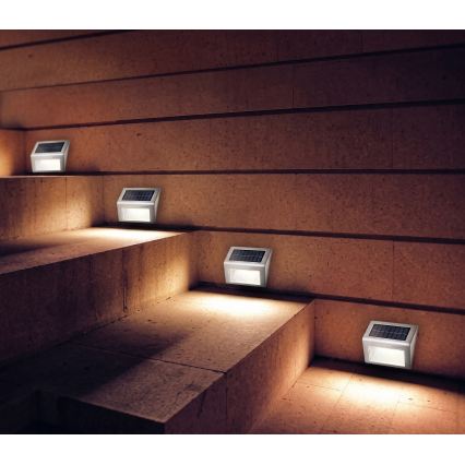HÖFFTECH - Komplet 2x LED sončnih stenskih svetilk LED/1,2V 400 mAh IP44