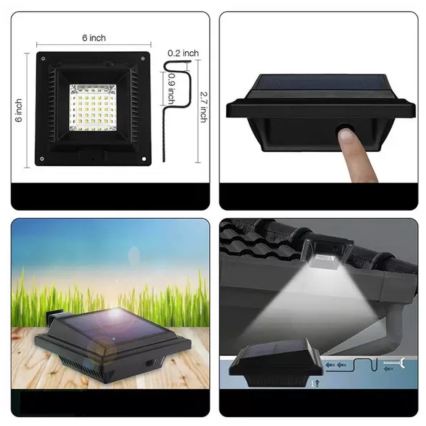 HÖFFTECH - Solarna LED stenska svetilka s senzorjem gibanja in senzorjem mraka, LED/3,7 V, 2000 mAh, IP65