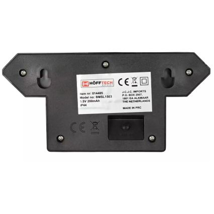 HÖFFTECH - LED solarno stensko svetilo s senzorjem gibanja in mraka LED/5,5V 200 mAh IP44