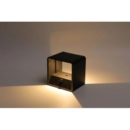 HÖFFTECH - LED polnilna stenska svetilka z zaznavalom gibanja LED/0,8W/3,7V 1200 mAh