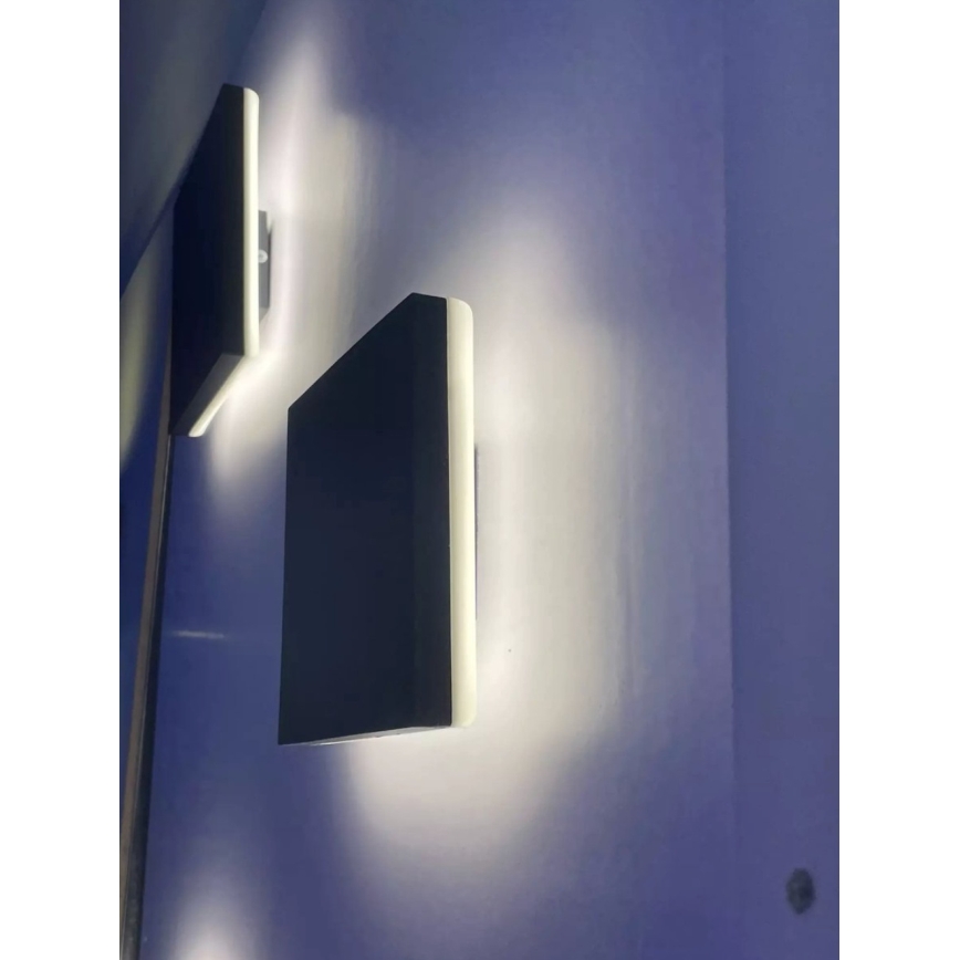 HÖFFTECH - LED zunanja stenska svetilka LED/10W/230V kvadratna IP65