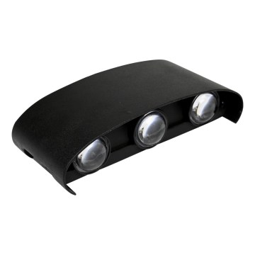 HÖFFTECH - Zunanja stenska LED svetilka UP&DOWN 6xLED/1W/230V IP65