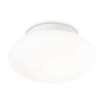 Ideal Lux - Kopalniška stropna svetilka BUBBLE 1xE27/60W/230V pr. 33,5 cm IP44 bela
