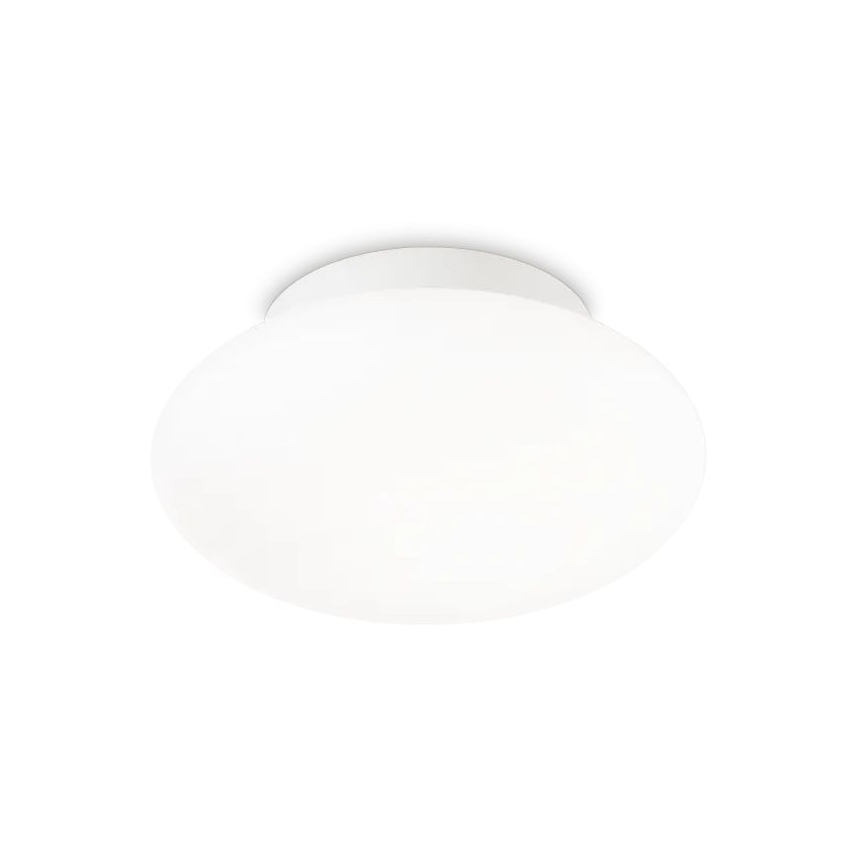 Ideal Lux - Kopalniška stropna svetilka BUBBLE 1xE27/60W/230V pr. 33,5 cm IP44 bela