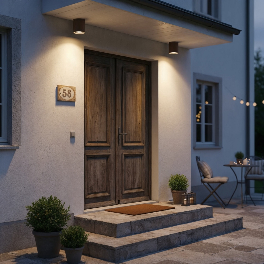 Ideal Lux - Kopalniški reflektor GUN 1xGU10/28W/230V IP55 rjava