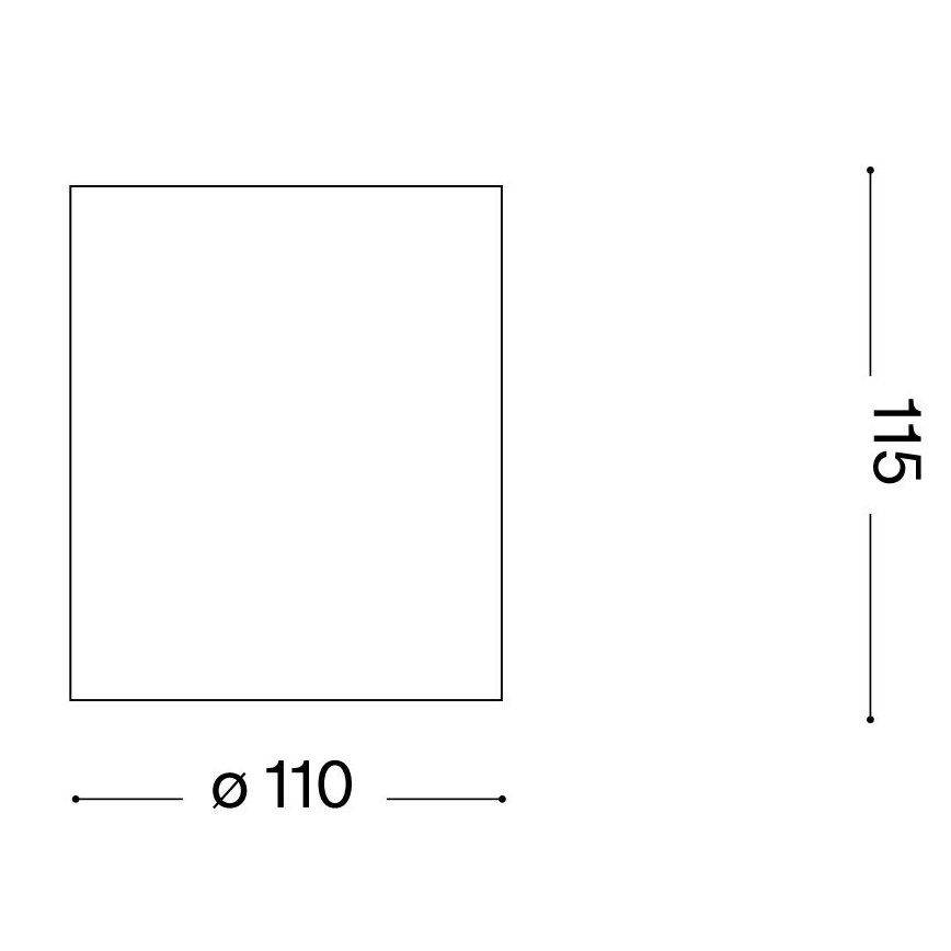 Ideal Lux - Kopalniški reflektor GUN 1xGU10/28W/230V IP55 rjava