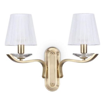 Ideal Lux - Kristal stenski svetilka PEGASO 2xE14/28W/230V zlata