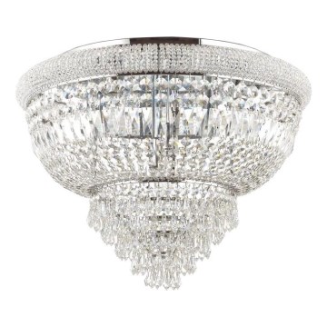 Ideal Lux - Kristalna stropna svetilka DUBAI 24xE14/28W/230V pr. 78 cm sijajni krom