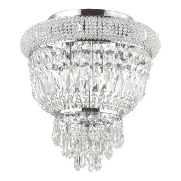 Ideal Lux - Kristalna stropna svetilka DUBAI 3xE14/28W/230V pr. 32 cm sijajni krom
