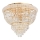 Ideal Lux - Kristalna stropna svetilka DUBAI 6xE14/28W/230V pr. 52 cm zlata