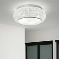 Ideal Lux - Kristalna stropna svetilka PASHA 10xE14/40W/230V pr. 55 krom