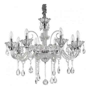 Ideal Lux - Kristalni lestenec na verigi COLOSSAL 8xE14/40W/230V pr. 78 cm sijajni krom