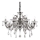 Ideal Lux - Kristalni lestenec na verigi COLOSSAL 8xE14/40W/230V pr. 78 cm siva/sijajni krom