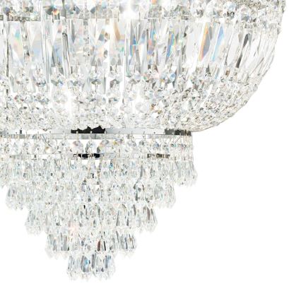 Ideal Lux - Kristalni lestenec na verigi DUBAI 10xE14/28W/230V pr. 52 cm sijajni krom