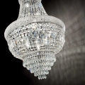 Ideal Lux - Kristalni lestenec na verigi DUBAI 10xE14/28W/230V pr. 52 cm sijajni krom