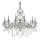 Ideal Lux - Kristalni lestenec na verigi GIOCONDA 12xE14/40W/230V pr. 90 cm srebrna