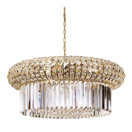 Ideal Lux - Kristalni lestenec na verigi NABUCCO 16xE14/40W/230V pr. 70 cm zlata
