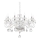 Ideal Lux - Kristalni lestenec na verigi NEGRESCO 10xE14/28W/230V pr. 85 cm prozorna